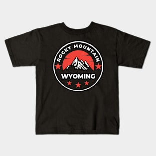 Rocky Mountain Wyoming - Travel Kids T-Shirt